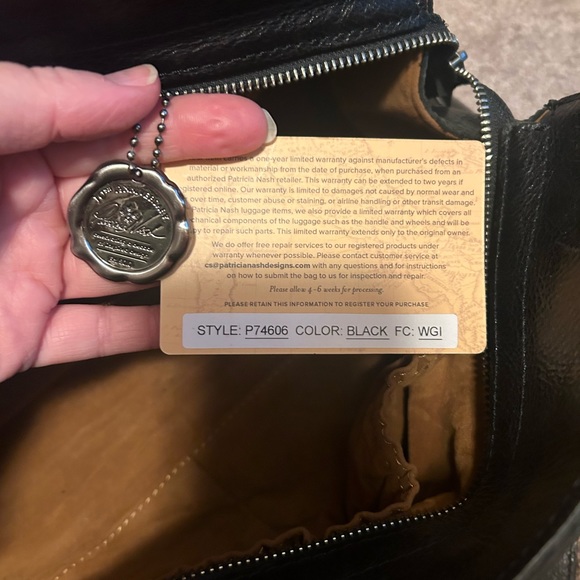 Beuxvellas Patricia Nash black satchel leather - Picture 5 of 7